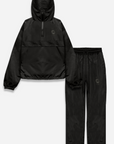 Weleba Black Plus Size Windbreaker