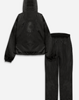 Weleba Black Plus Size Windbreaker