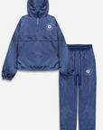 Weleba Plus Size Blue Windbreaker