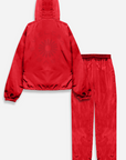 Weleba Plus Size Red Windbreaker