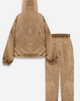 Weleba Plus Size Tan Windbreaker