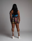Women Knitted Crochet Skirt/Bucket Hat