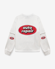 White Double Layered Auto Repair Tee