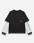 Black Double Layered Auto Repair Tee