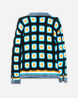 Italian Handmade Crochet Reversible Jean Jacket/Beanie