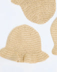 Womens Handmade Tan Bucket Knitted