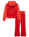 San Fransisco Red Velour Set