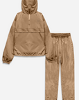 Weleba Plus Size Tan Windbreaker