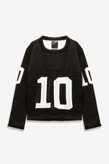 Weleba Long Sleeve Knit Mesh Classic Football Jersey