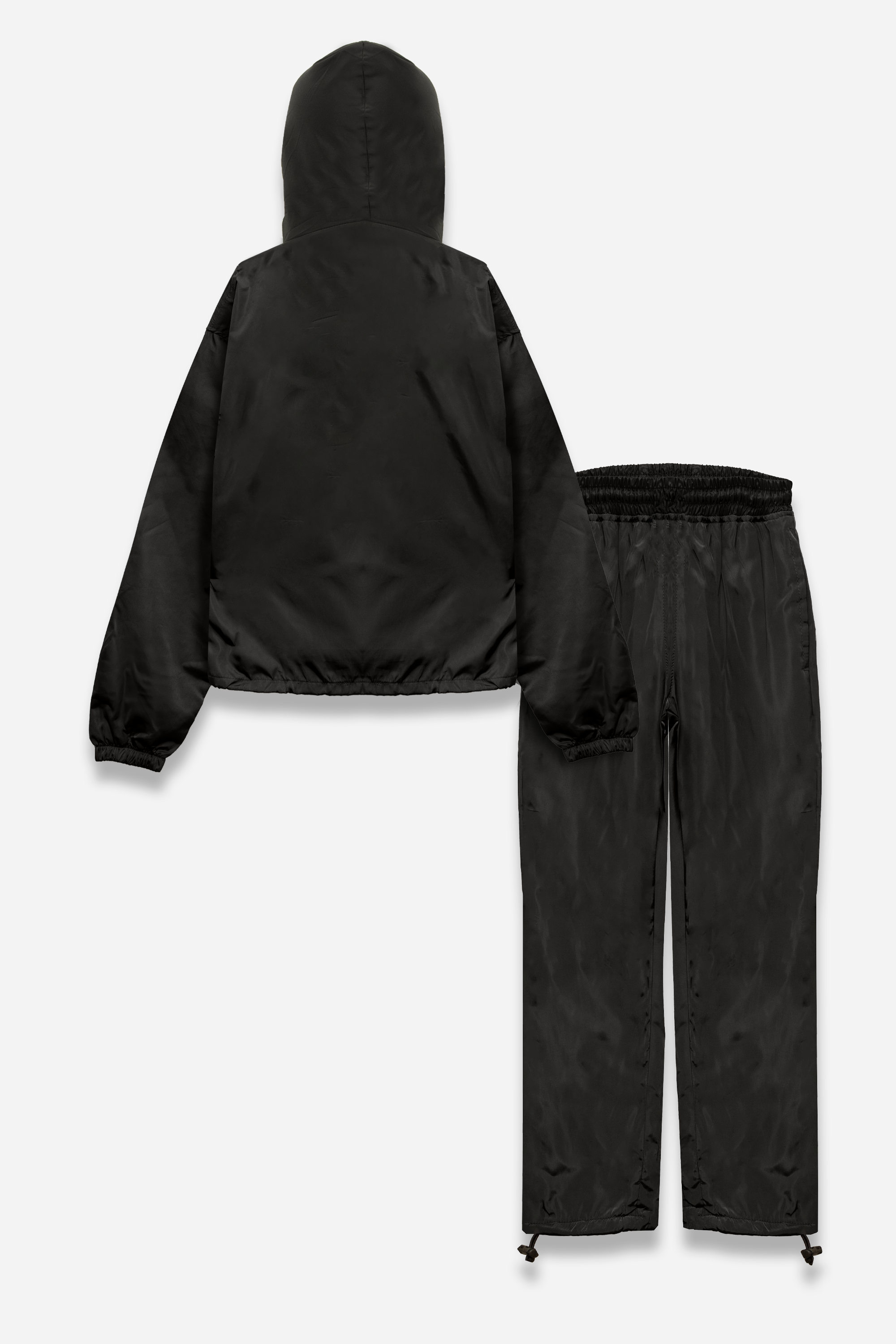 Weleba Black Windbreaker