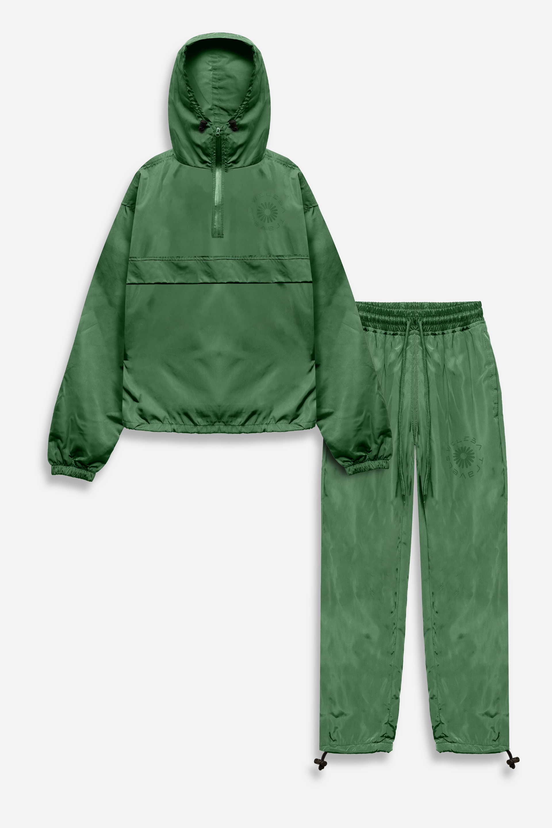 Weleba Green Windbreaker
