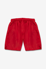 Weleba Red Nylon Shorts