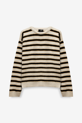Mohair Striped Sweater/Beanie