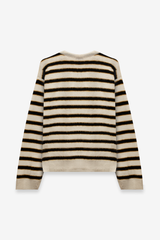 Mohair Striped Sweater/Beanie