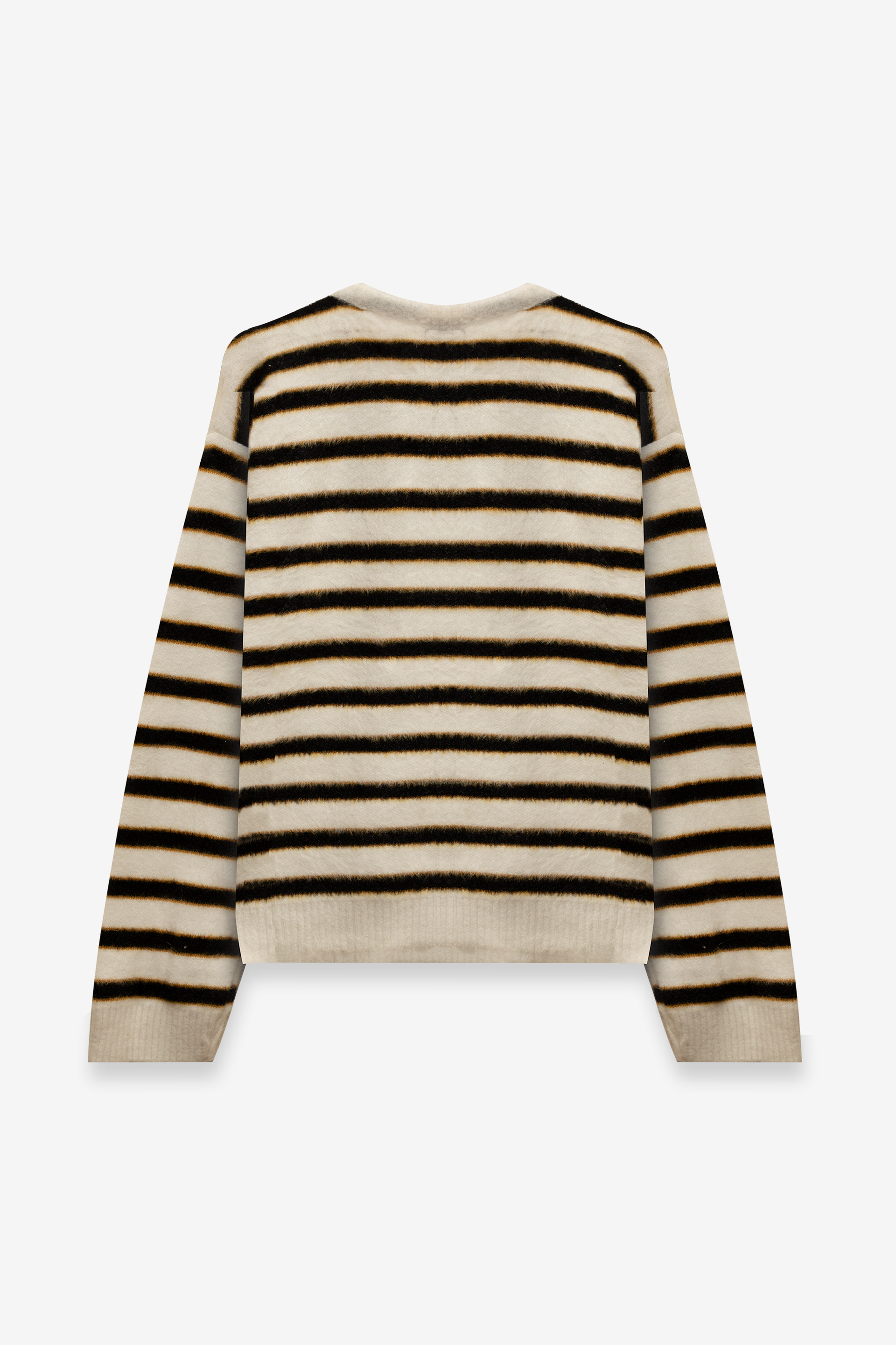 Mohair Striped Sweater/Beanie