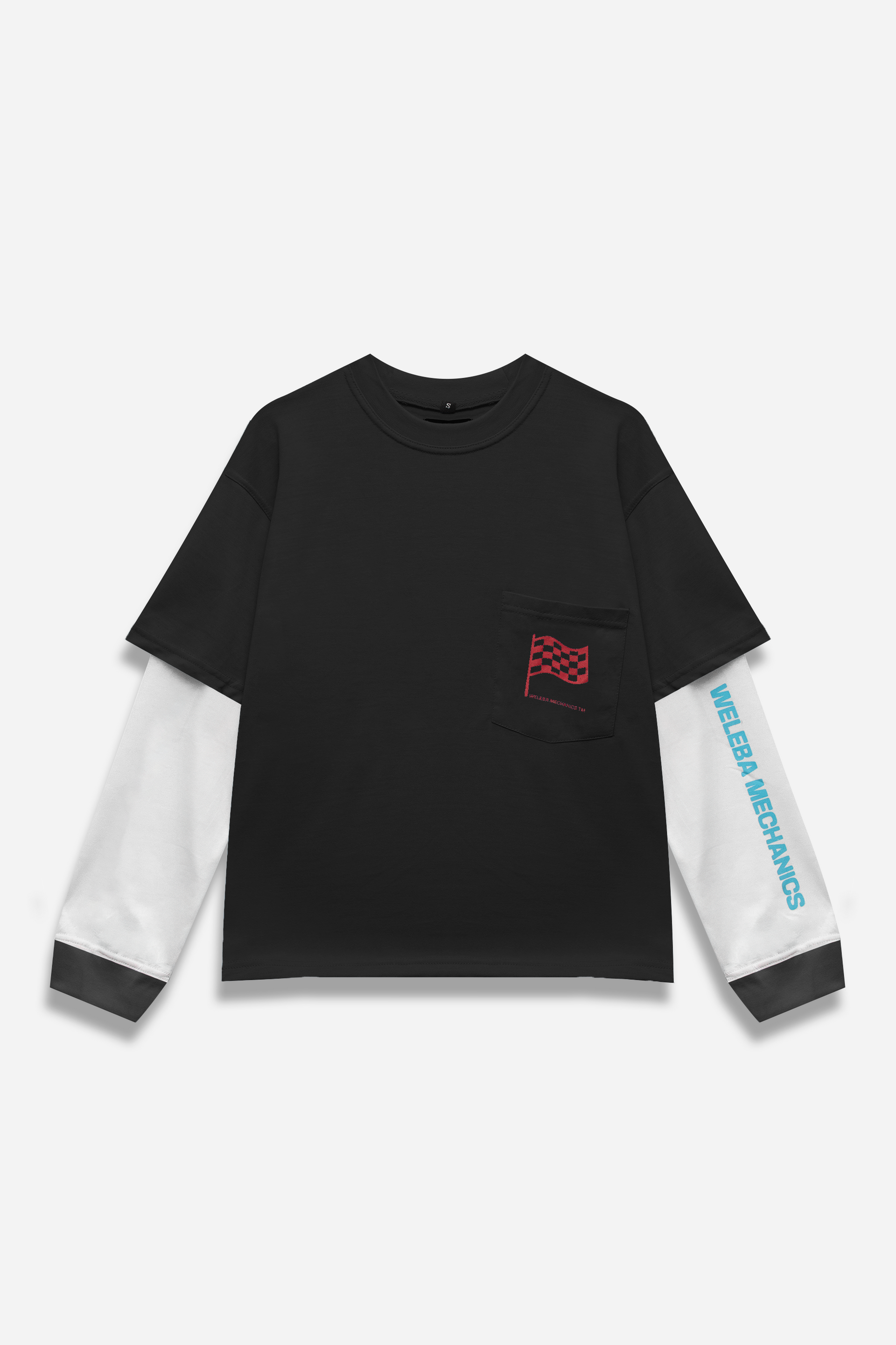 Black Double Layered Auto Repair Tee