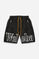 Weleba Black Nylon Shorts