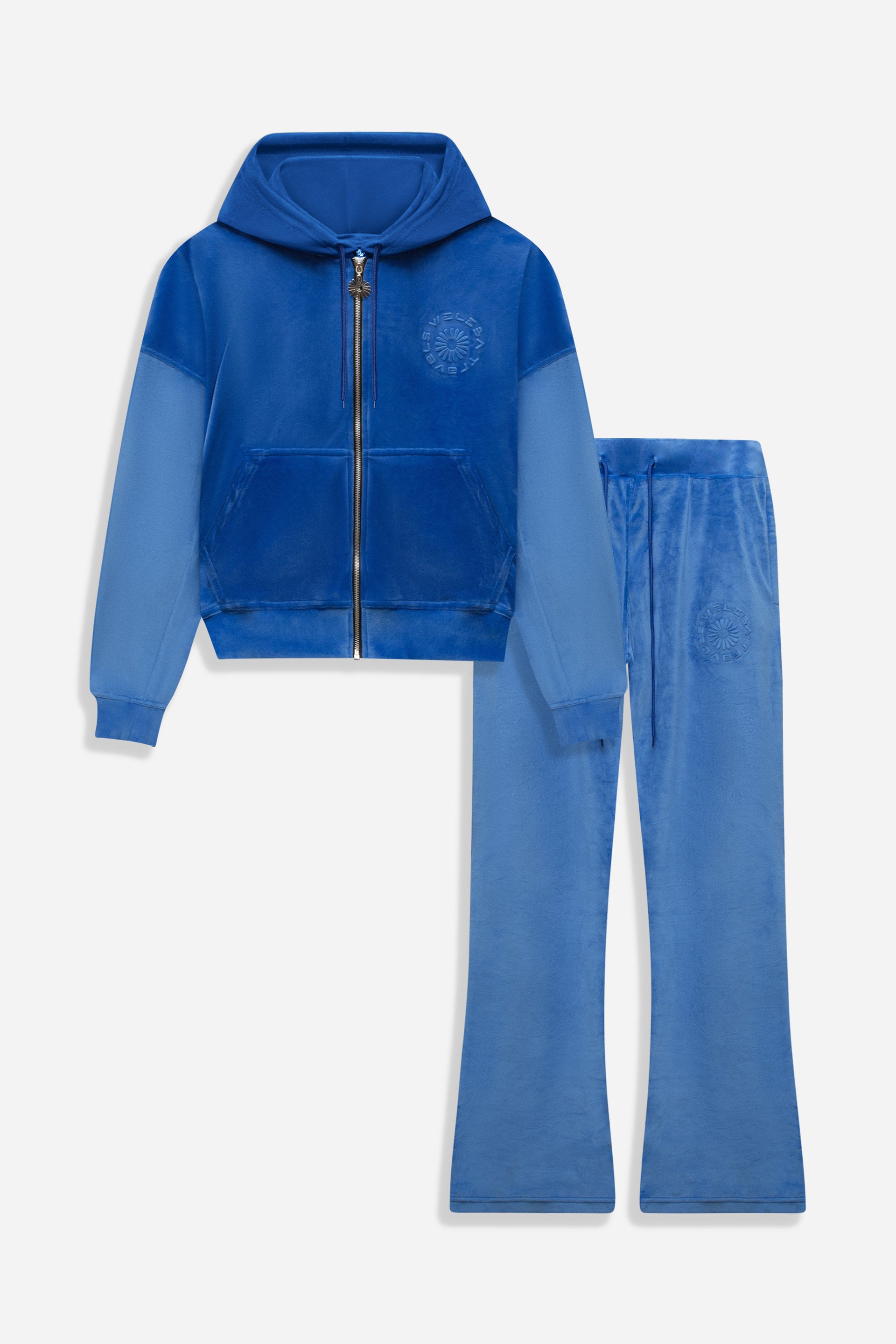 Mens Atlantic City Blue Velour Set 1972