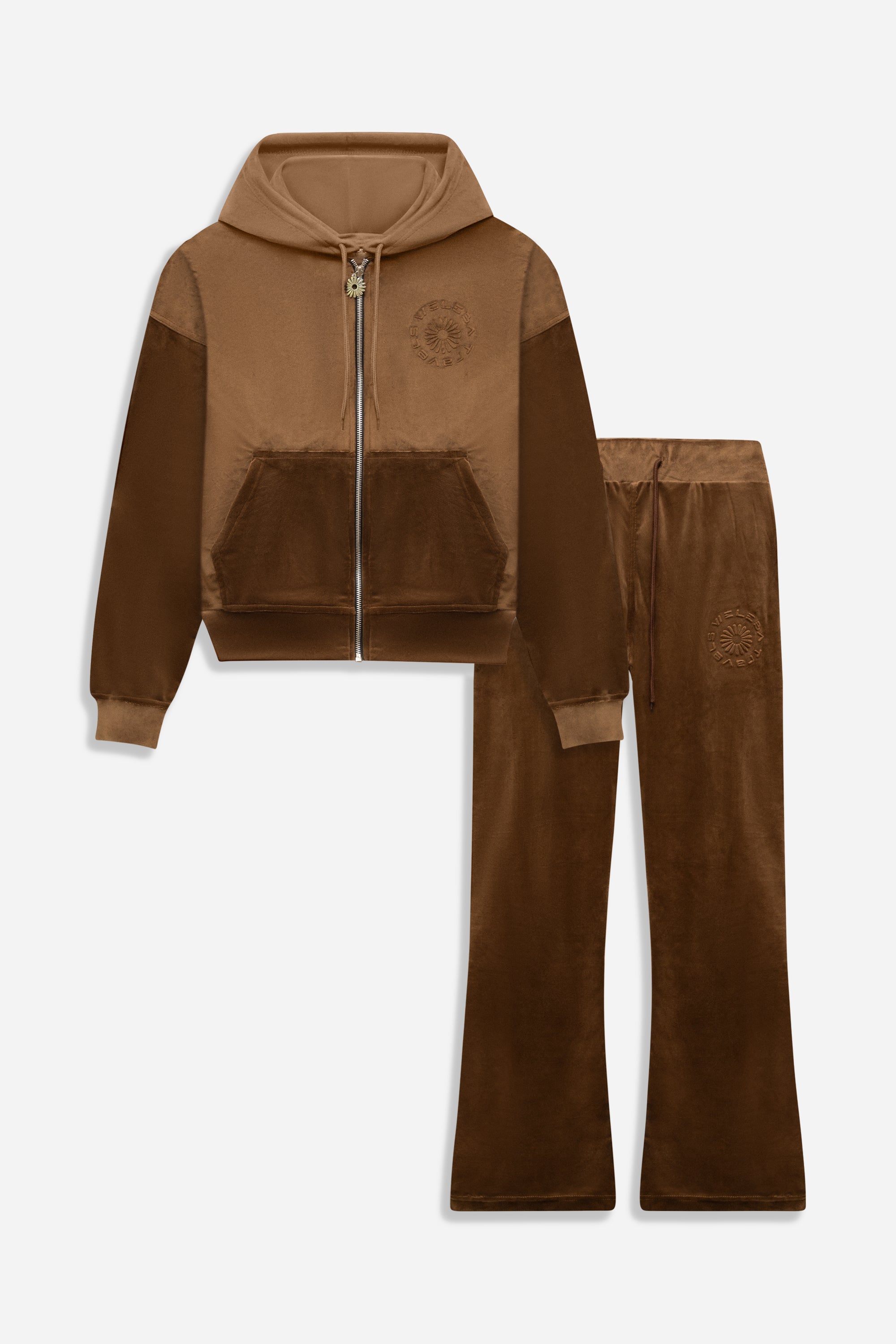 Mens Berlin Brown Velour Set 1972