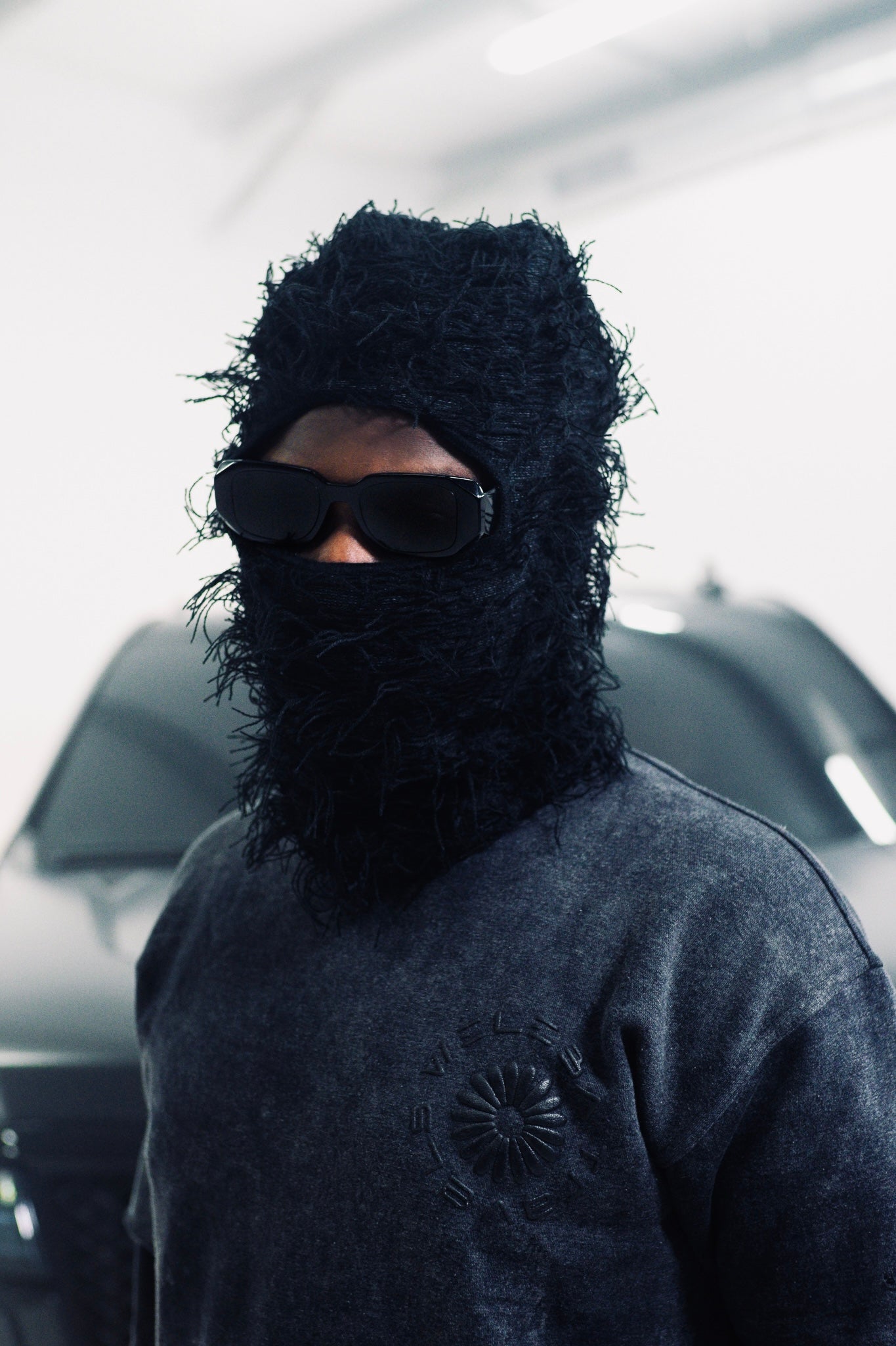 Balaclava Knitted Distressed