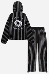 Weleba Striped Windbreaker Set