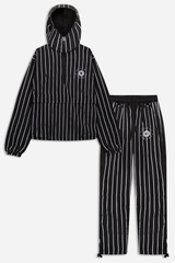 Weleba Striped Windbreaker Set